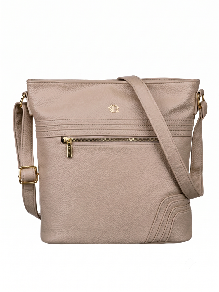 Béžová crossbody kabelka Peterson – praktická basic kabelka na každý deň