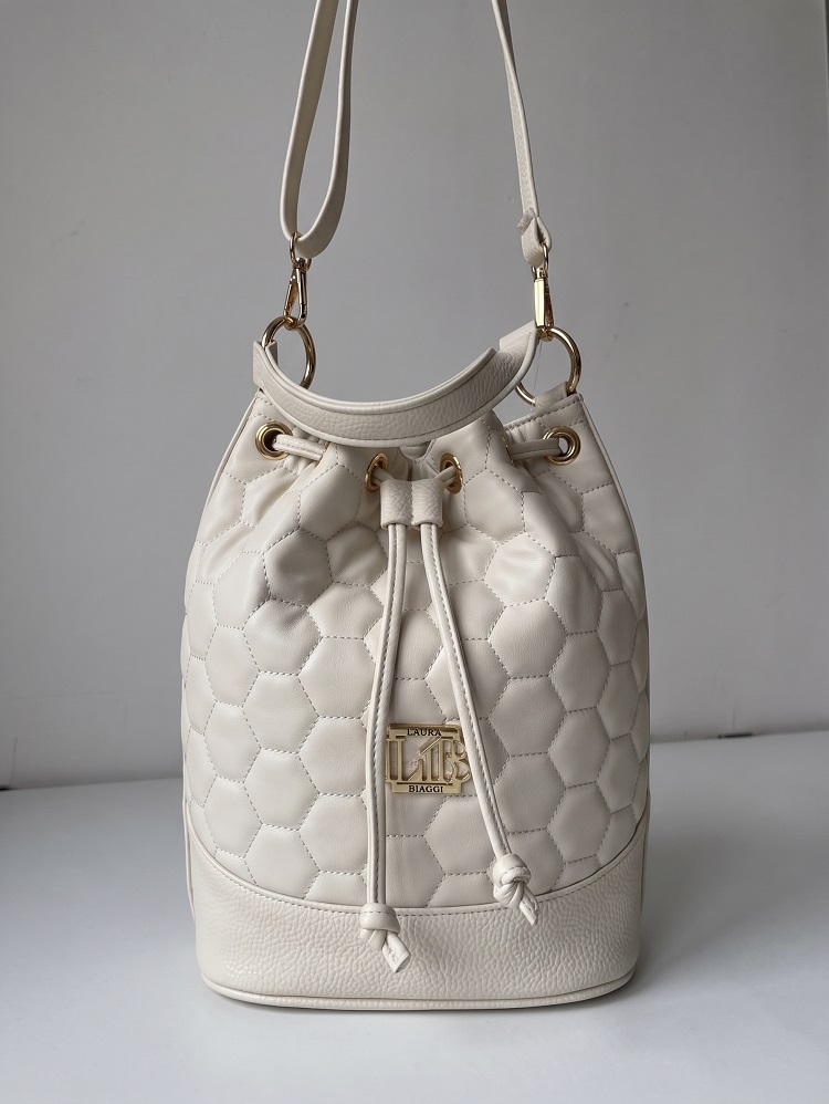 Béžová kabelka v tvare vačku Laura Biaggi DX-E-106-beige