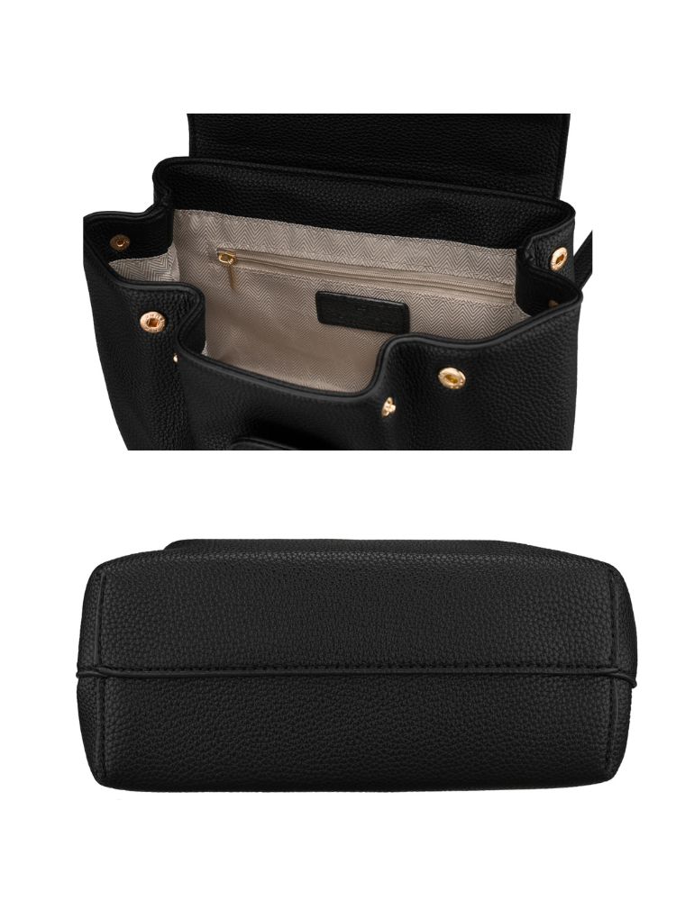 Čierna mini kabelka kabelka do ruky Peterson – praktická crossbody