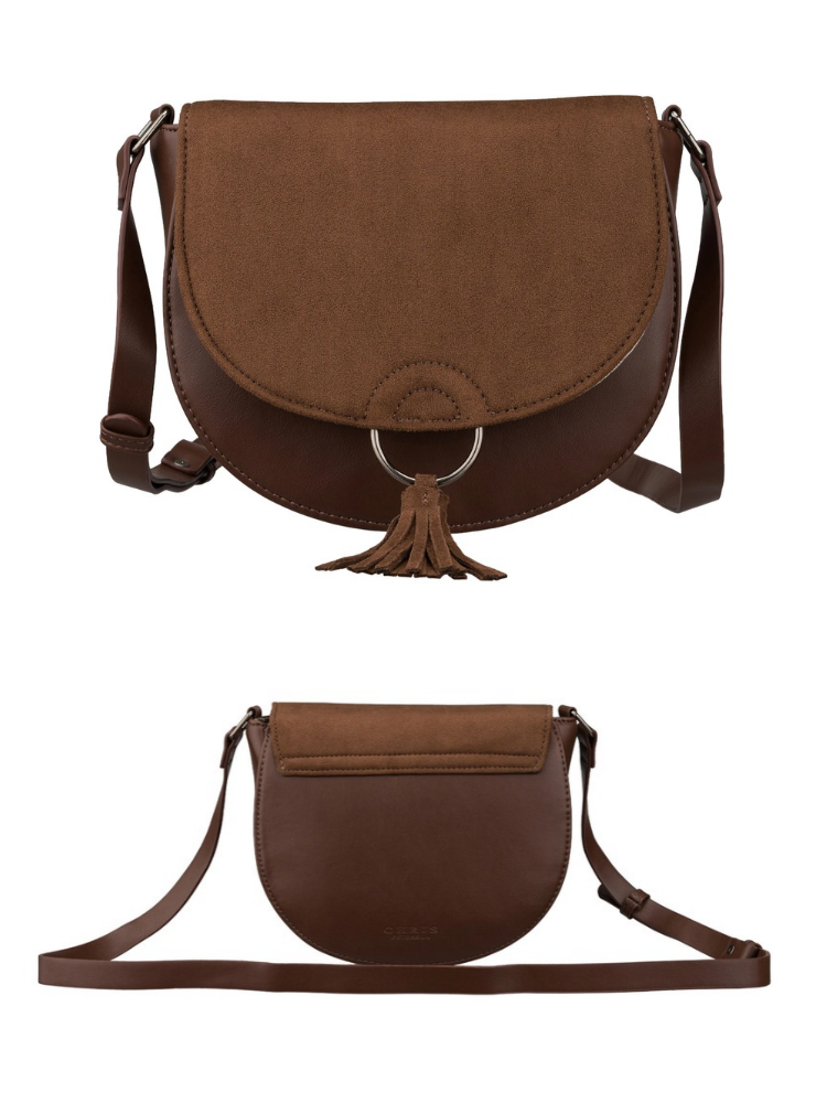 Čokoládová crossbody kabelka Peterson - malá a praktická
