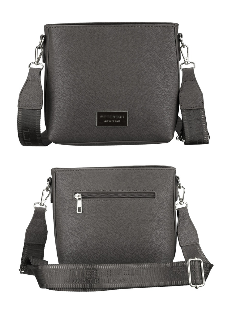 Sivá crossbody kabelka Peterson – praktická basic kabelka na každý deň