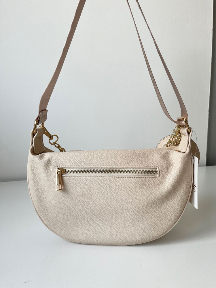 Béžová crossbody kabelka Laura Biaggi DX-JS305-beige