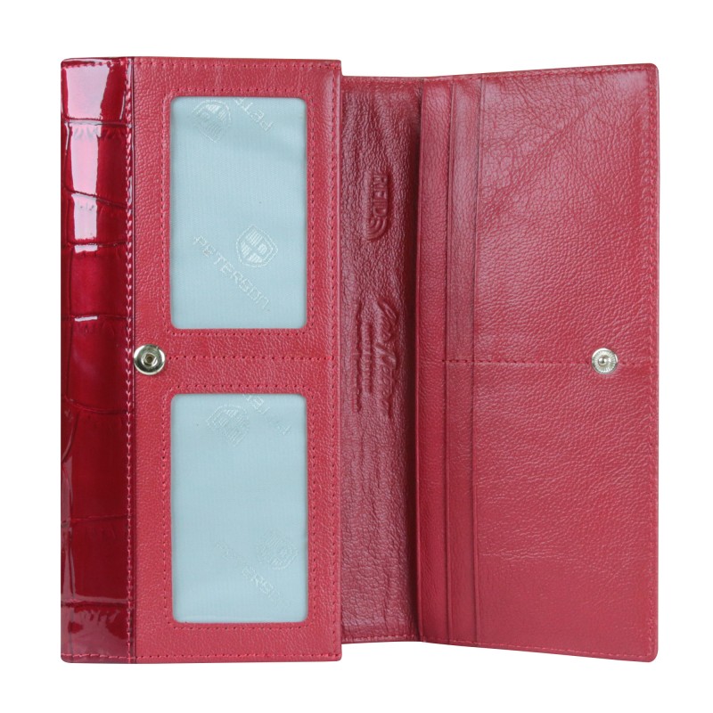 Dámska kožená peňaženka Peterson PTN42100-CB-red