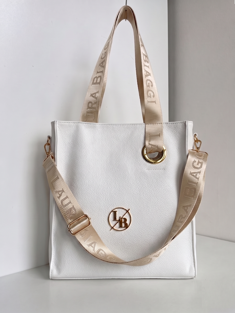 Biela kabelka Laura Biaggi DX-2038-white