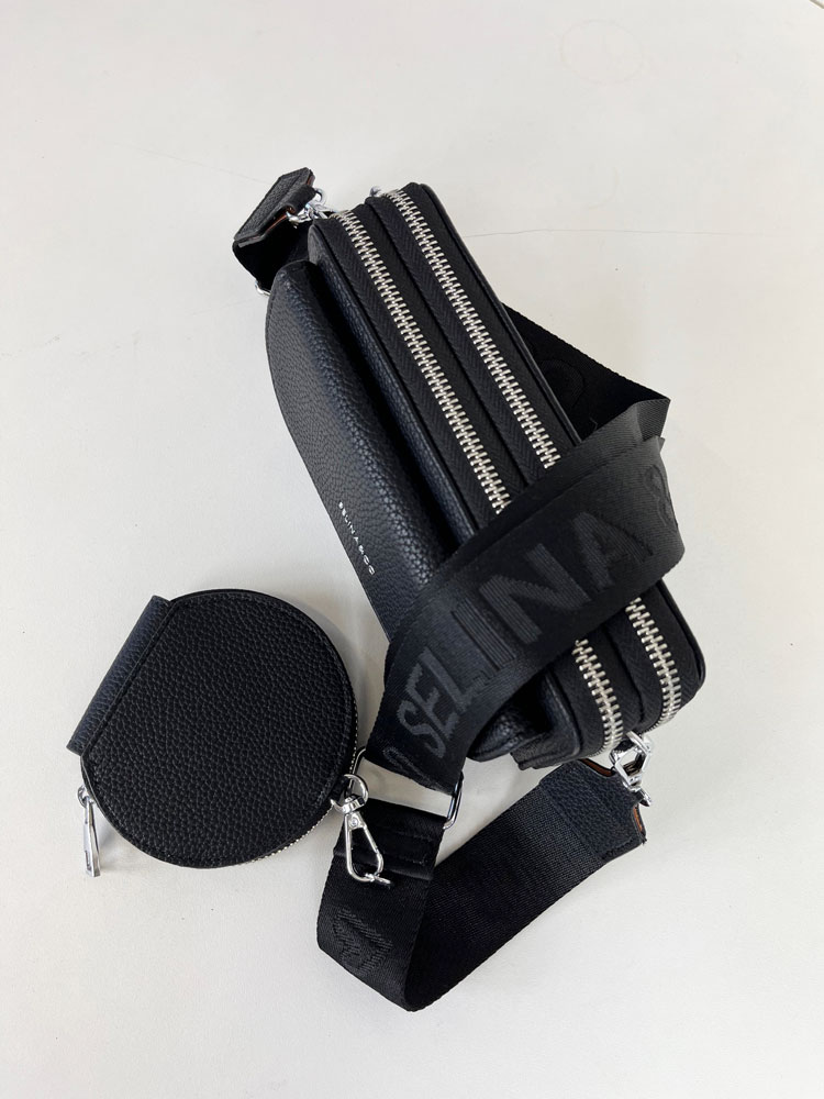Čierna crossbody/peňaženka F-Y-90-4-black