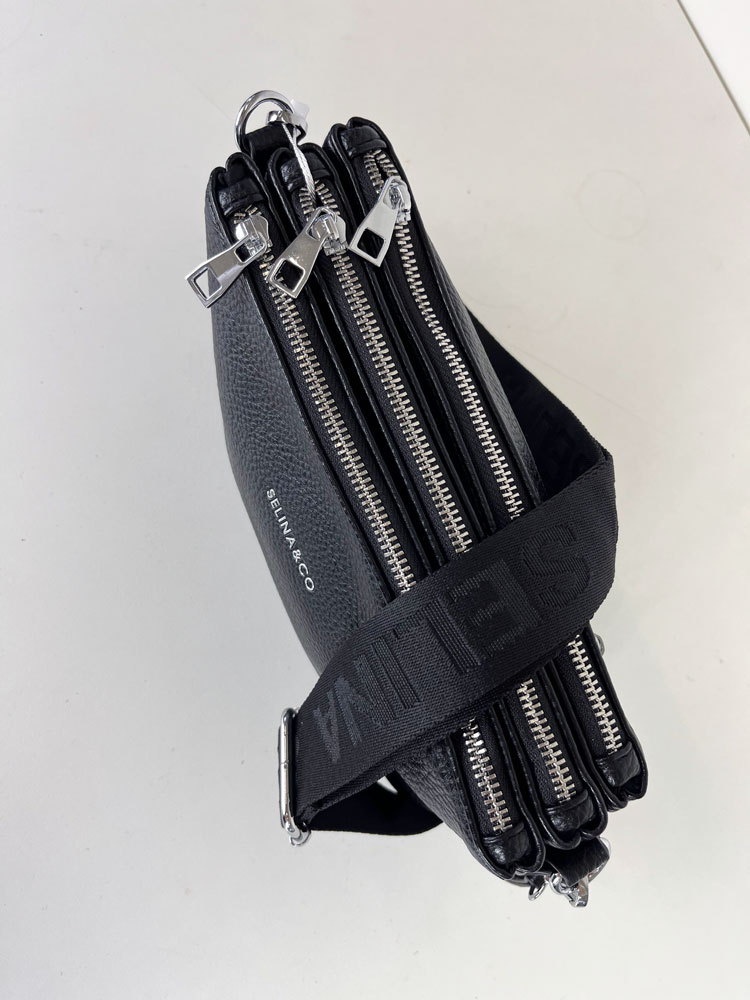 Čierna crossbody kabelka F-7003A-black