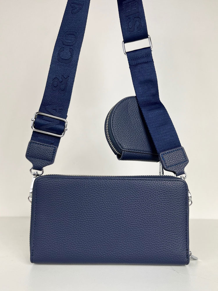 Modrá crossbody/peňaženka F-Y-90-4-navy