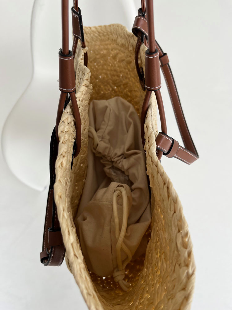 Dámsky slamený košík béžový