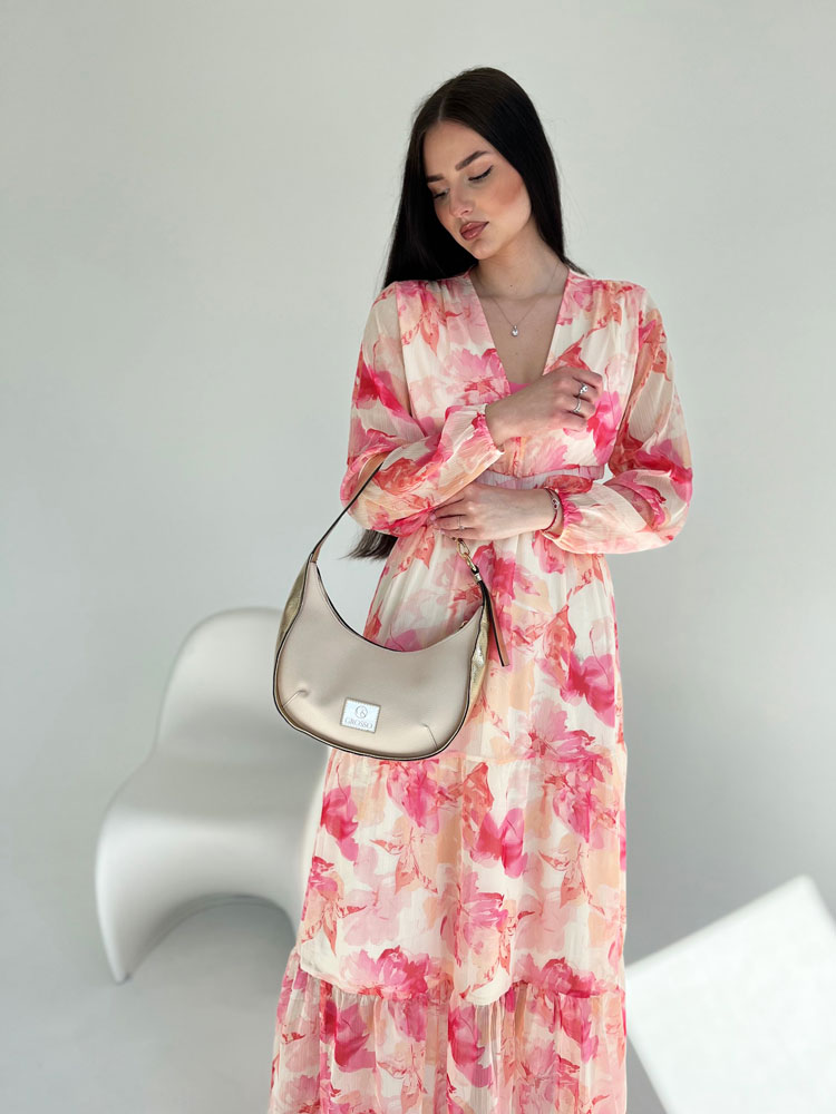 Béžová kabelka na rameno GS-3790-beige