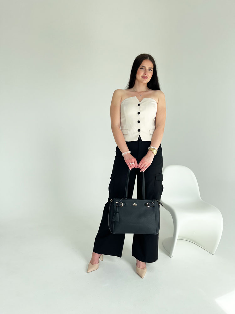 Čierna kabelka na rameno CJLO0242-1A-black