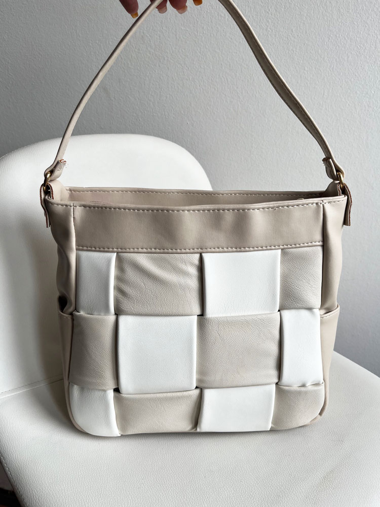 Béžová kabelka na rameno GROSSO GS-3787-beige