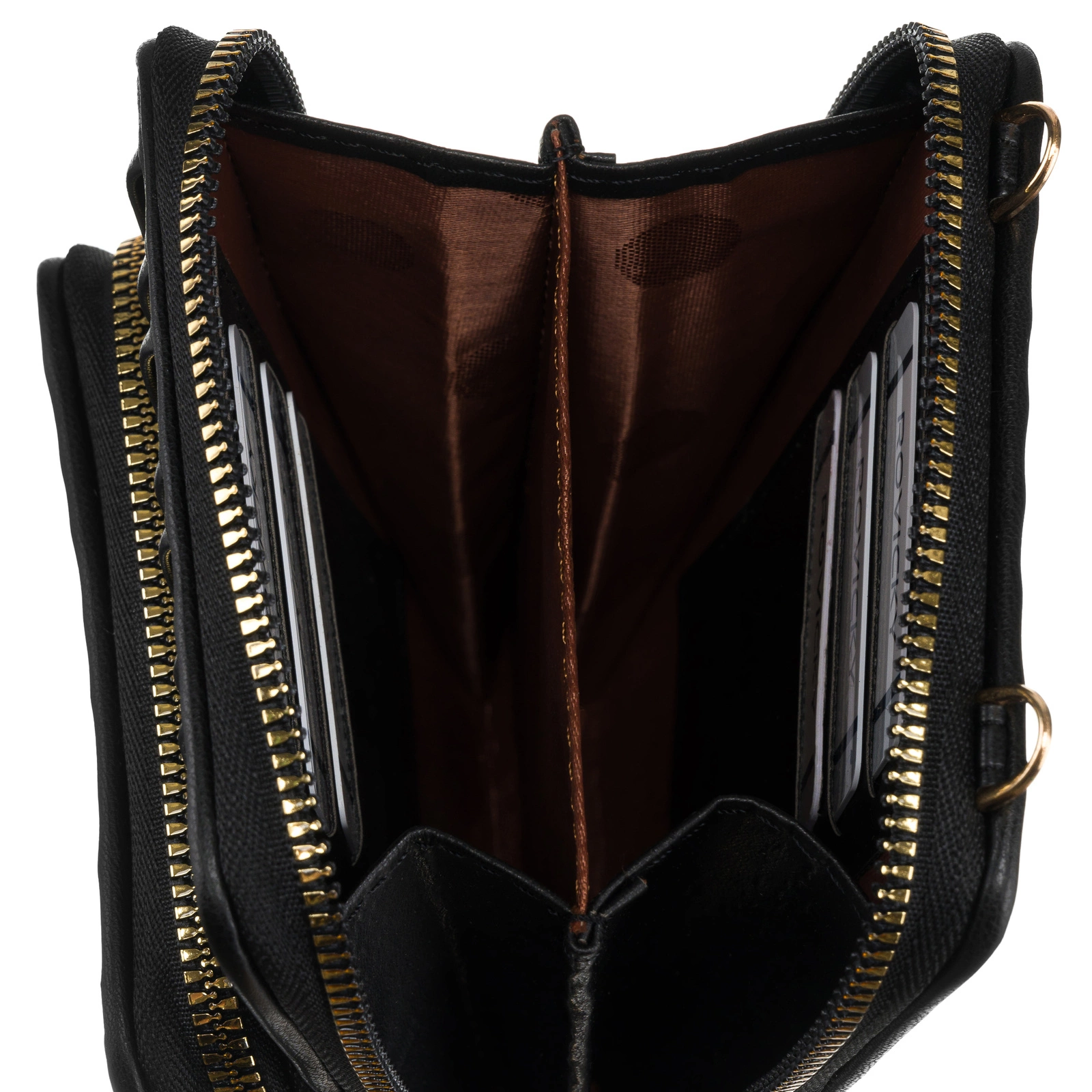 Čierna crossbody/peňaženka PET-01-6151-black