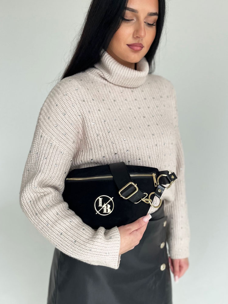 Čierna crossbody kapsička Laura Biaggi DX-KB82-blackZAM