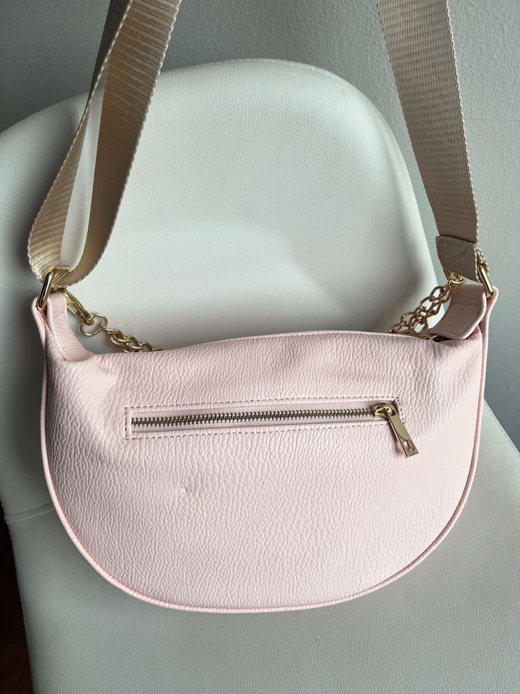 Ružová crossbody kabelka Laura Biaggi DX-JS305-l.pink