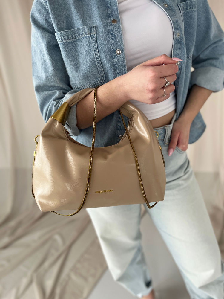 Hnedá kabelka do ruky PH5358-1-apricot