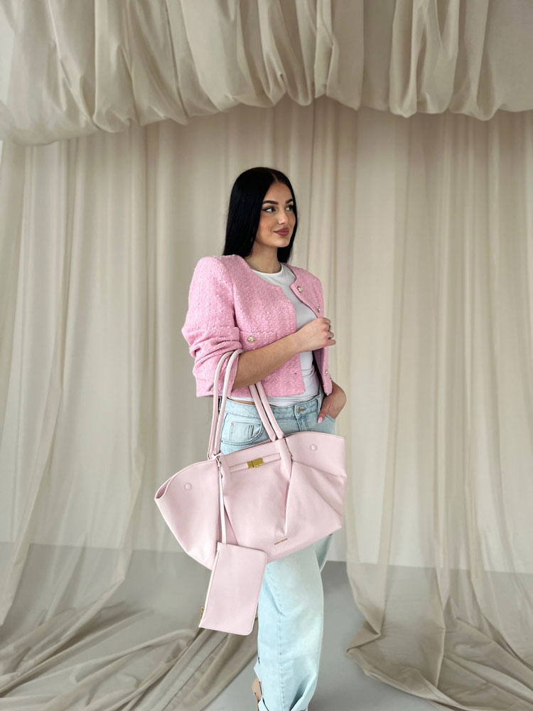 Ružová kabelka na rameno RS5022-pink