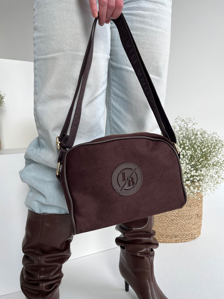 Hnedá crossbody Laura Biaggi DX-KB77-chocoNEW