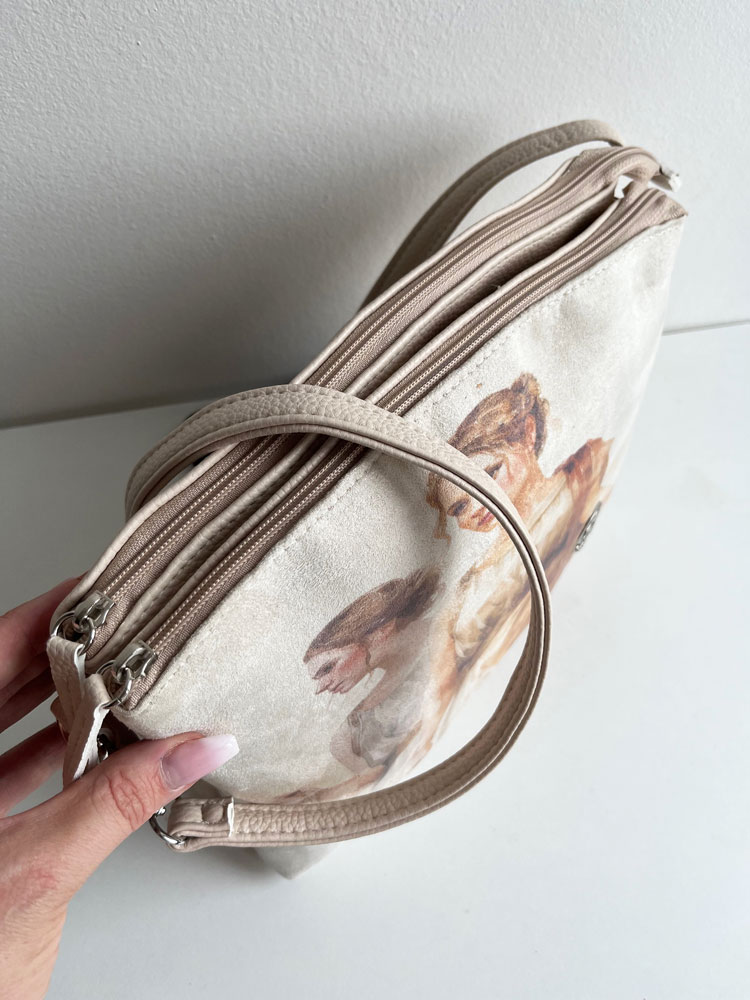 Béžová crossbody kabelka GS-3910-beige