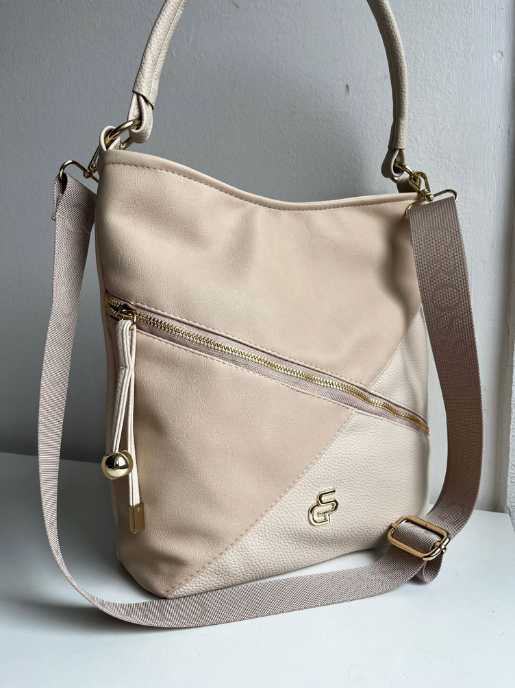 Kabelka na rameno GROSSO béžová