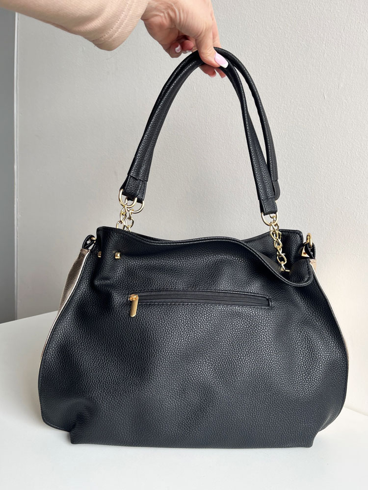 Dámska kabelka na rameno GROSSO čierna