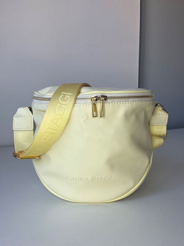 Crossbody kabelka Laura Biaggi žltá