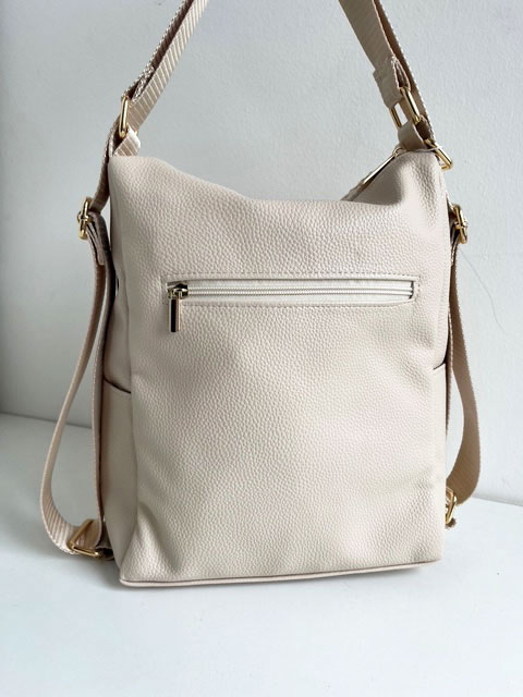 Dámska kabelka a batoh 2v1 Laura Biaggi béžová