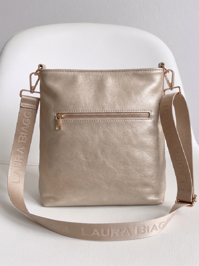 Zlatoružová crossbody Laura Biaggi športovo-elegantná