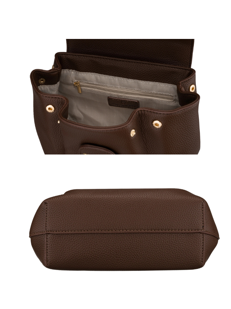 Čokoládová mini kabelka kabelka do ruky Peterson – praktická crossbody