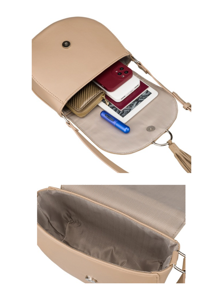 Béžová crossbody kabelka Peterson - malá a praktická