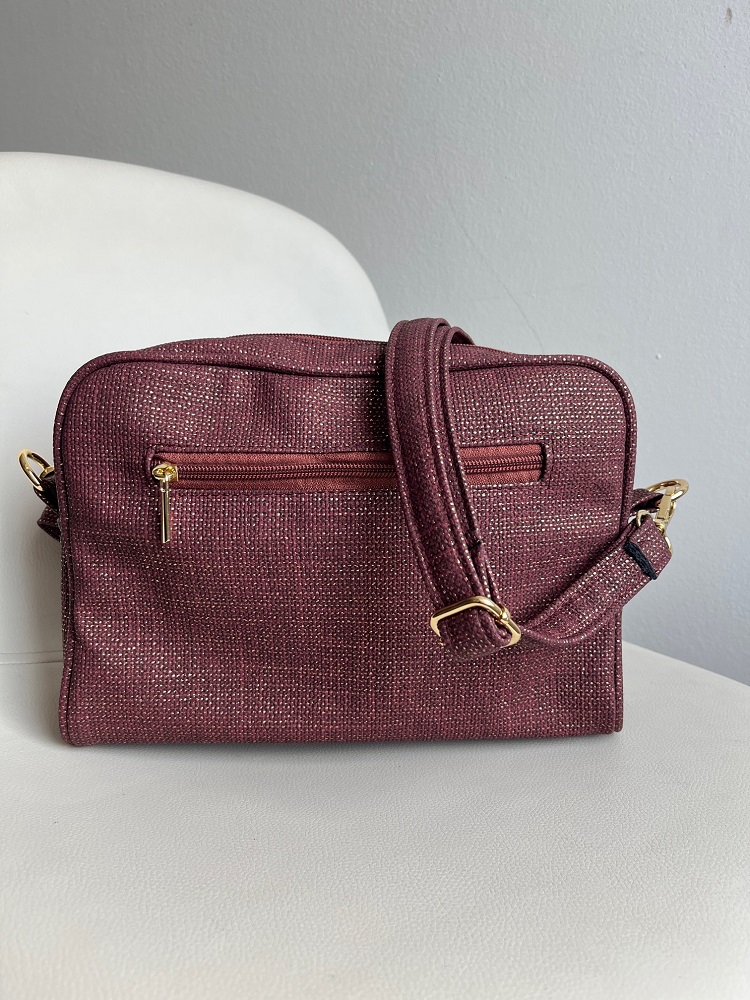 Bordová crossbody GROSSO jednoduchá a elegantná
