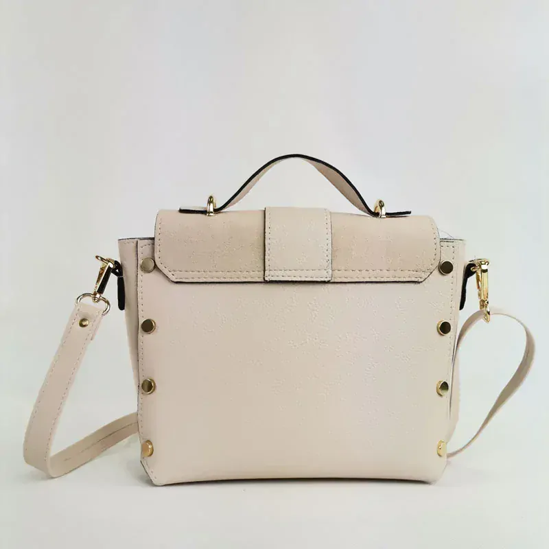 Elegantná béžová crossbody Laura Biaggi – do ruky aj na rameno