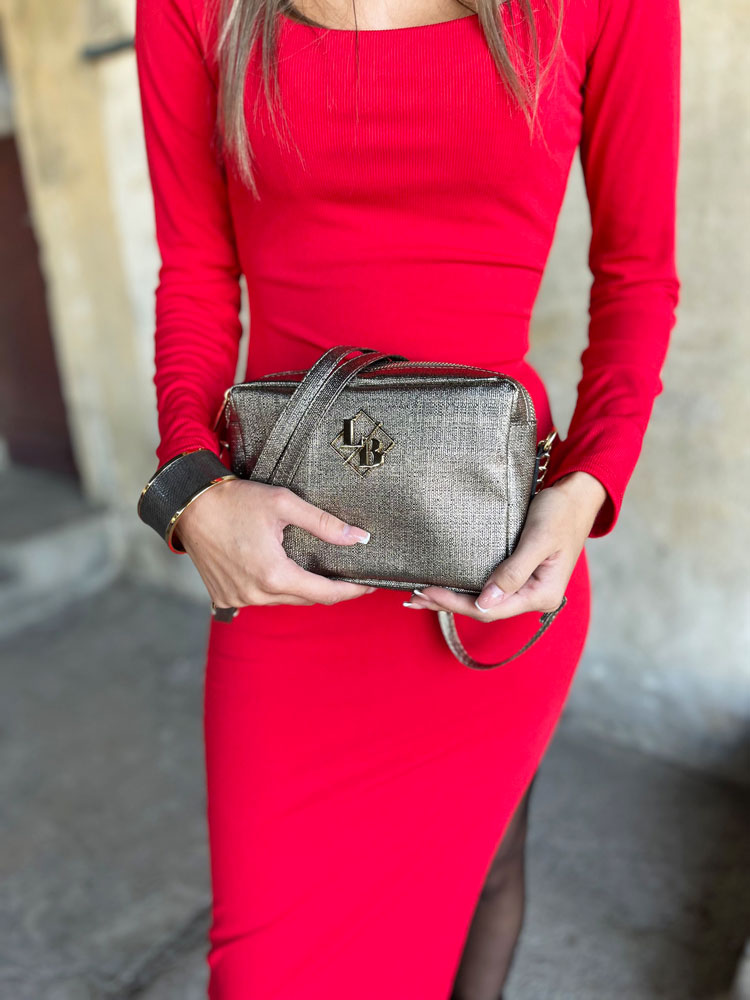 Zlatá crossbody Laura Biaggi DX-JS-22-1-dark gold