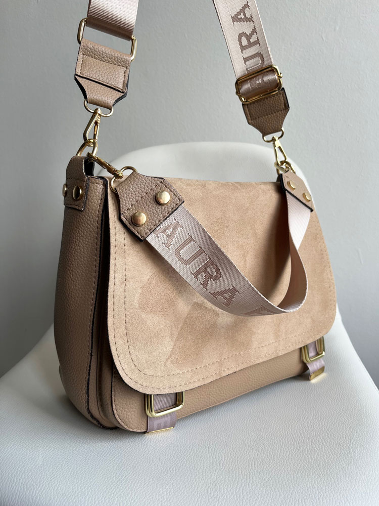 Hnedá crossbody Laura Biaggi – praktická kabelka na rameno z ekokože