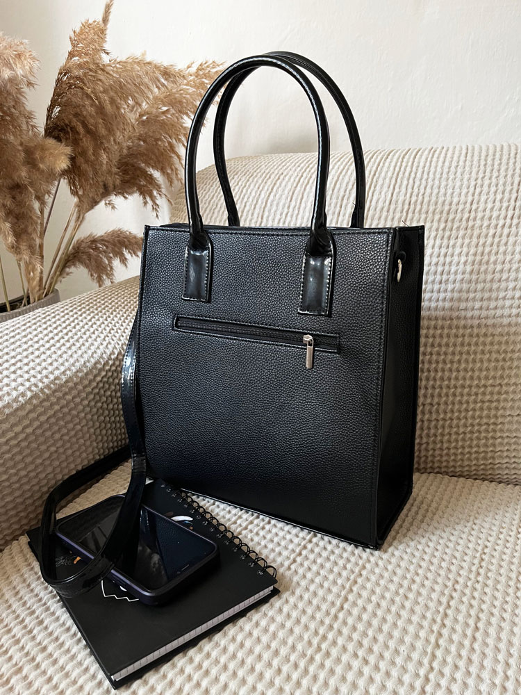 Elegantná kabelka do ruky GROSSO GS-3086-black