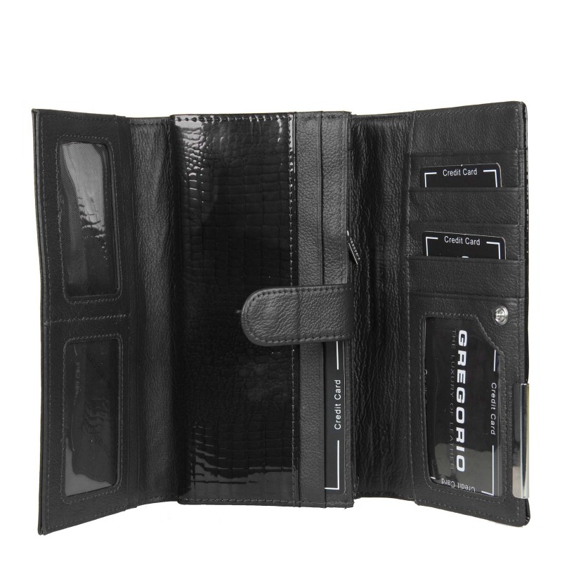 Dámska kožená peňaženka Gregorio GF102-black