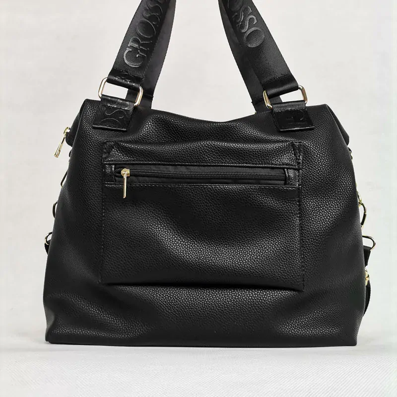 Dámska kabelka Grosso čierna – ideálna na cestovanie