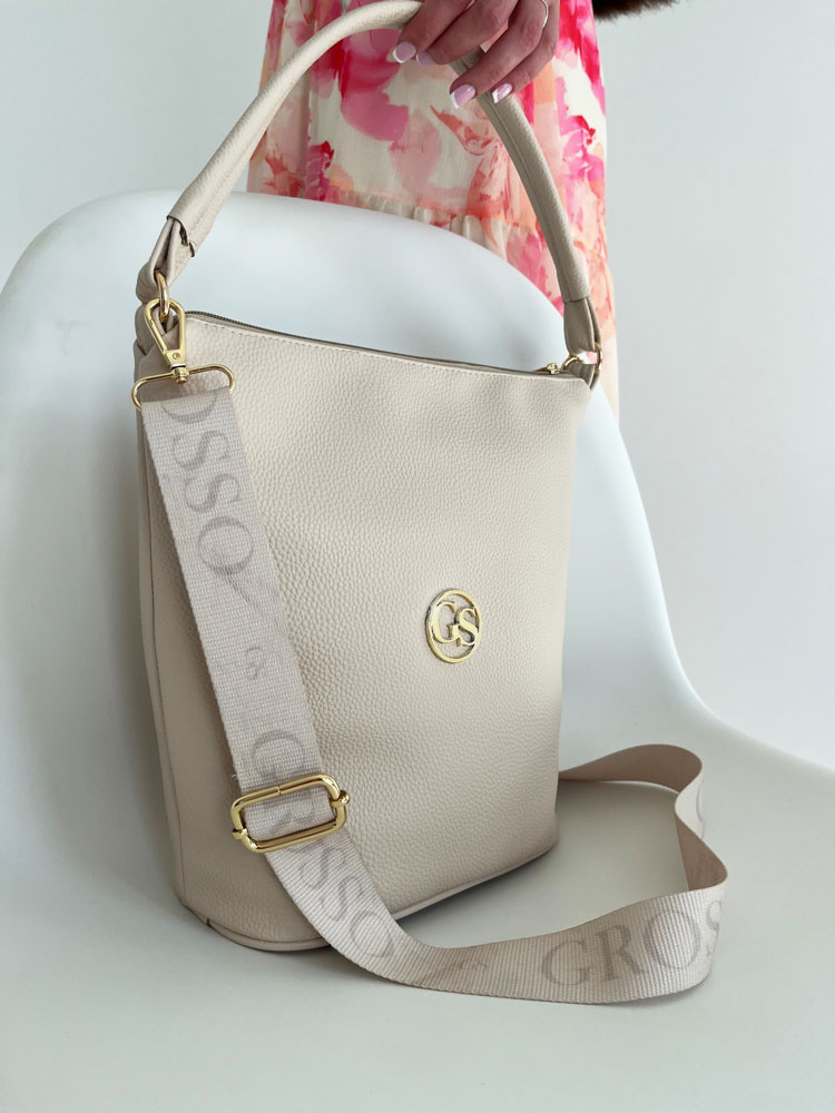 Kabelka na rameno/crossbody GROSSO GS-JPS022-cream