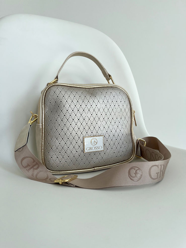 Zlatá kabelka do ruky GROSSO GS-JCS0013-gold