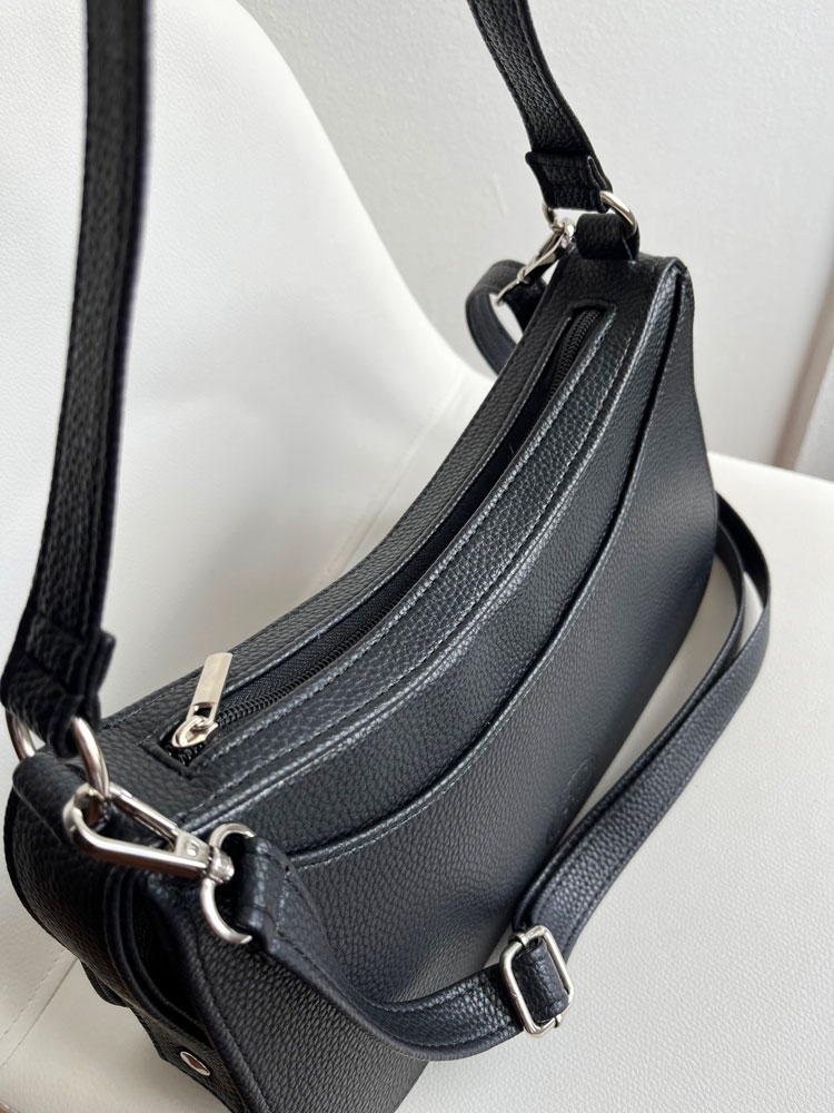 Čierna kabelka na rameno GS-3804-black