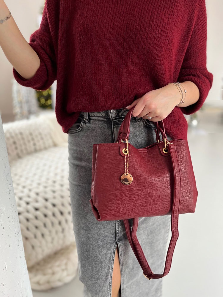 Bordová kabelka do ruky SS2024-26-red