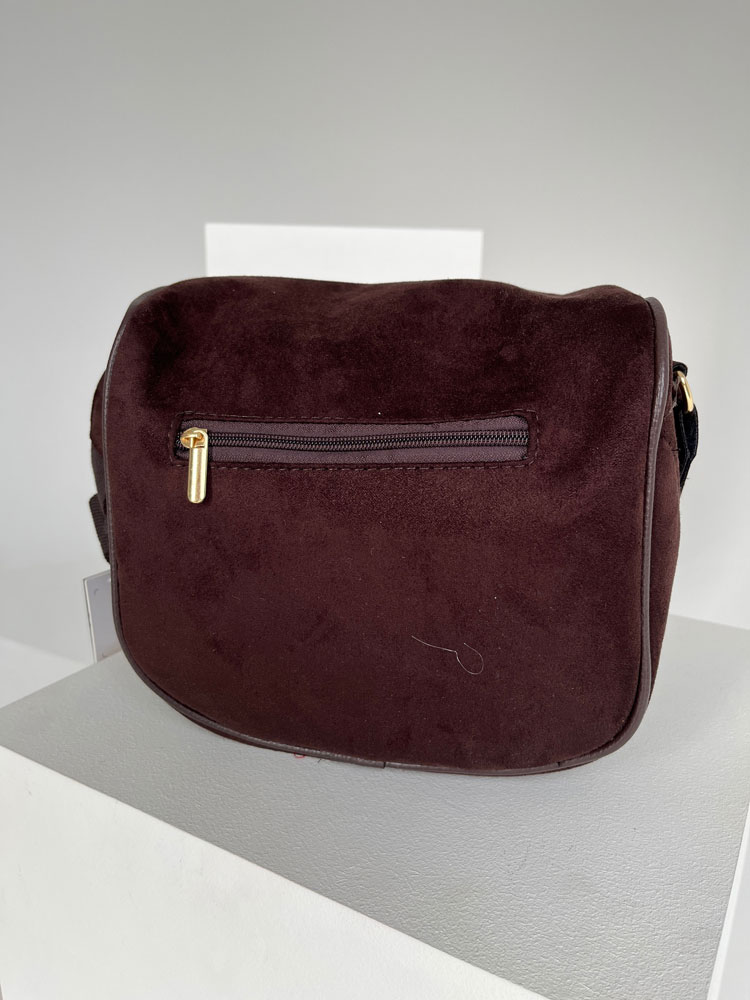 Hnedá crossbody kapsička Laura Biaggi DX-KB-12-chocoZAM
