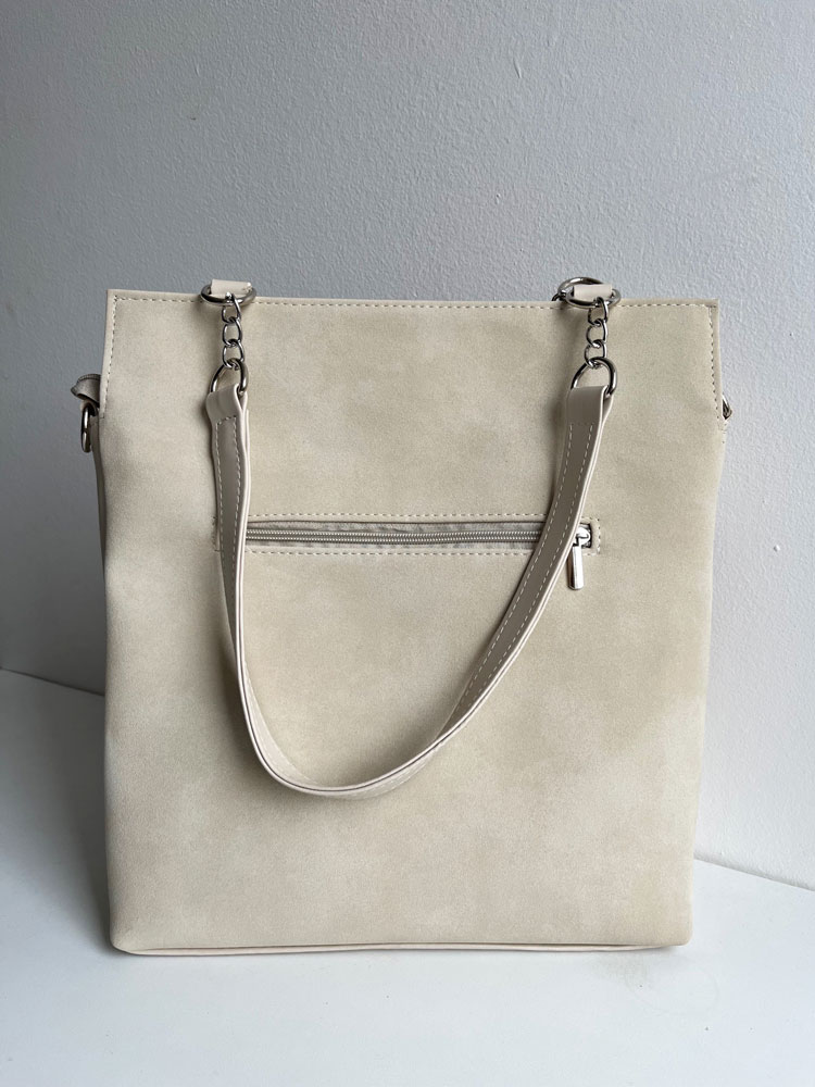 Béžová kabelka na rameno GROSSO GS-3904-beige