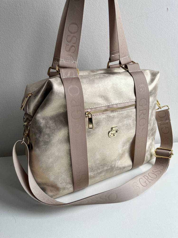 Kabelka na rameno GROSSO zlatá