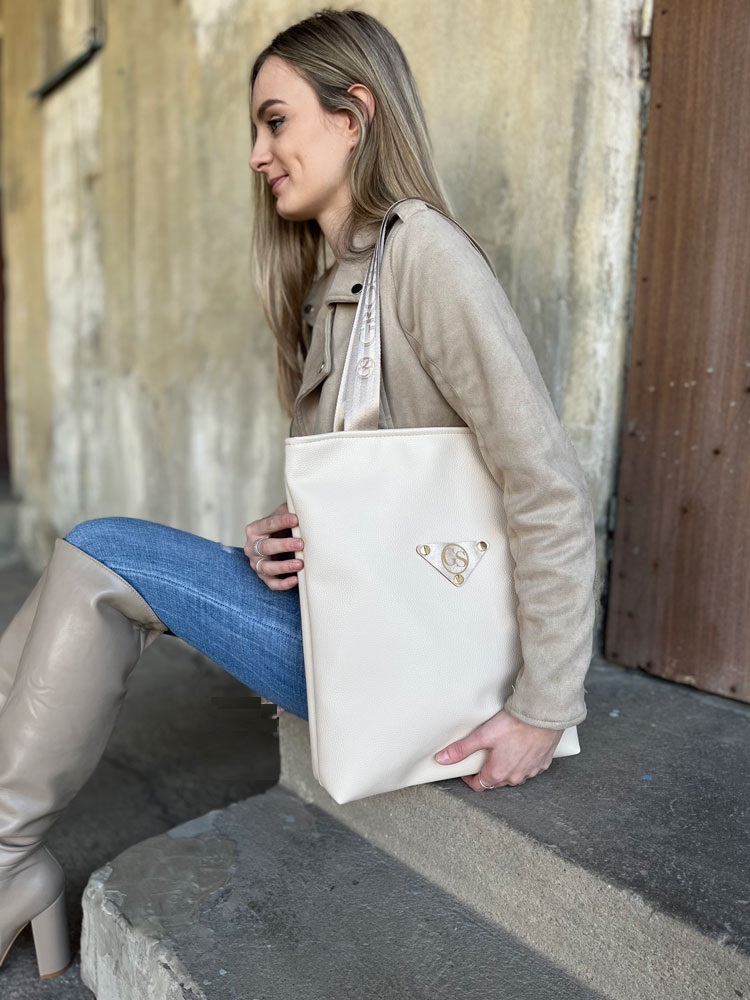 Kabelka na rameno GROSSO béžová