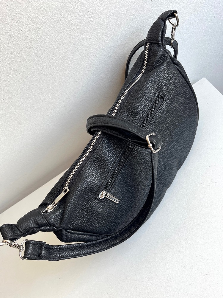 Čierna dámska crossbody kabelka GROSSO GS-4018-black