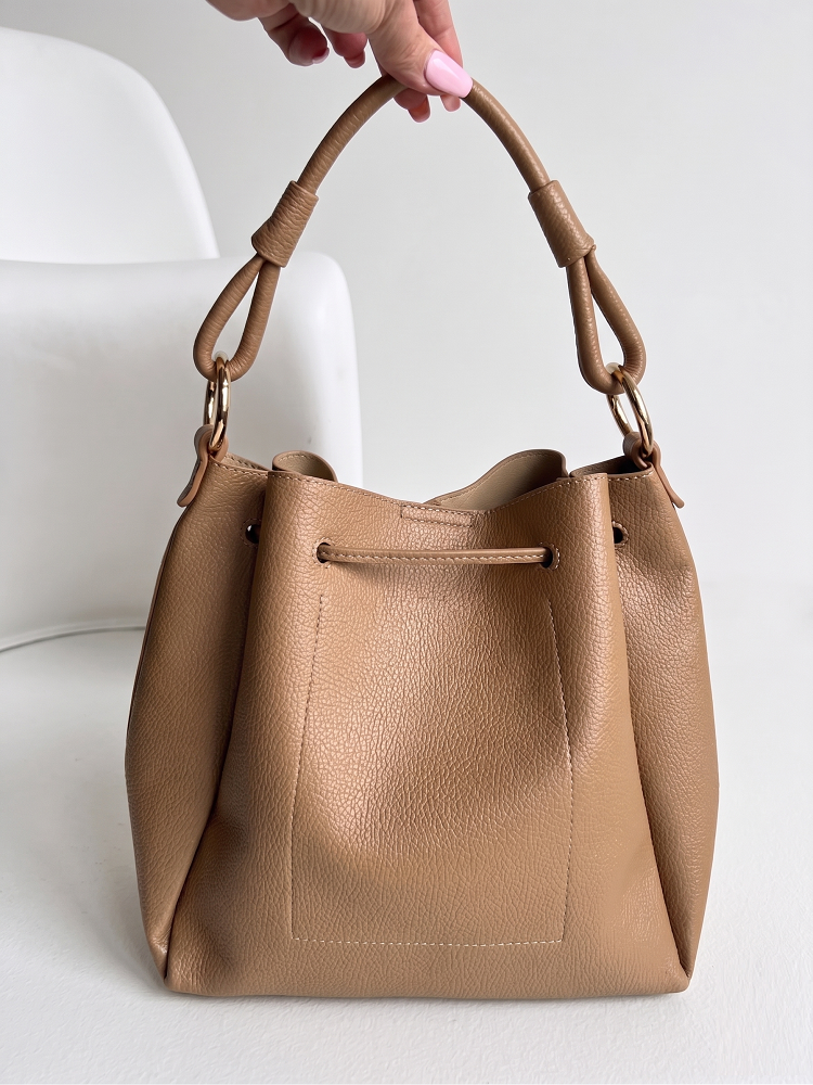 Dámsky vačok s crossbody kabelkou – elegantná 2v1 kabelka na každý deň hnedá