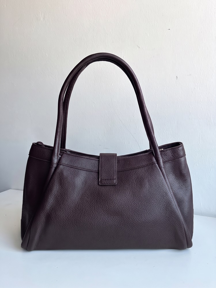 Dámska kabelka na rameno 2v1 s crossbody – hnedá