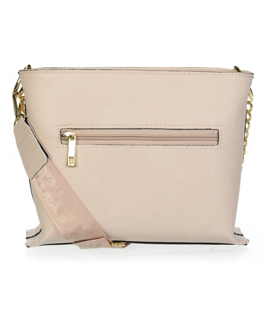 Crossbody kabelka s retiazkou GROSSO GS-152-cream