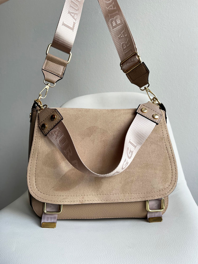 Hnedá crossbody Laura Biaggi – praktická kabelka na rameno z ekokože