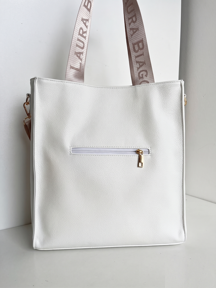 Biela kabelka Laura Biaggi DX-2038-white